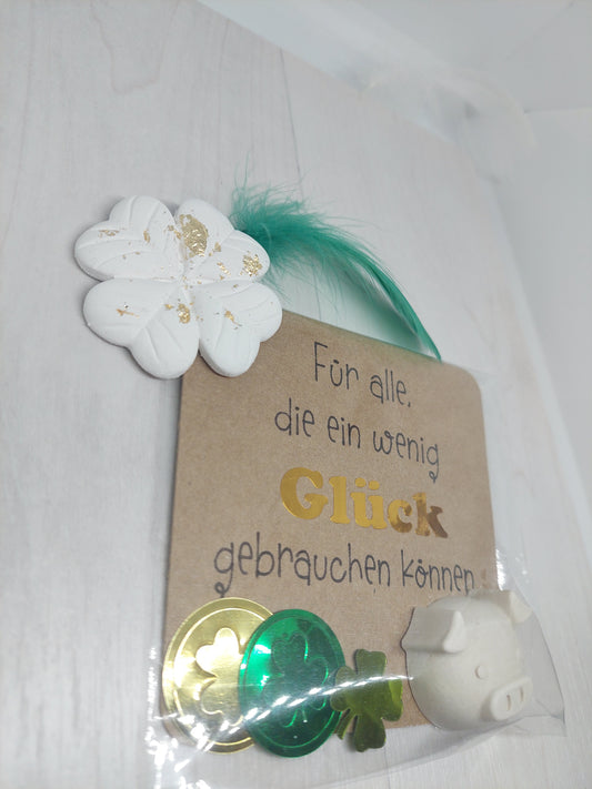 5x Gastgeschenk Neujahr Silvester Glücksschwein