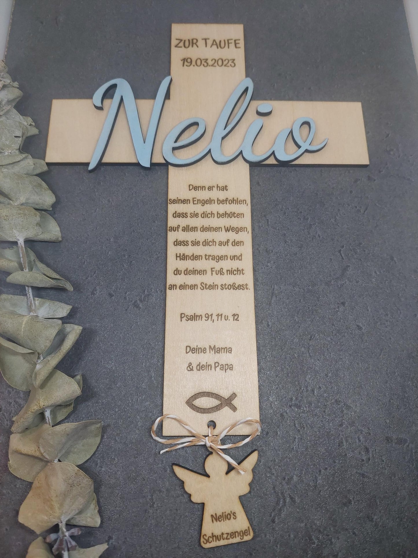 Personalisiertes Holzschild für das Patenkind - Geschenk Taufe - Geschenk Patenkind - Patentante - Patenonkel - Geschenk Taufpate