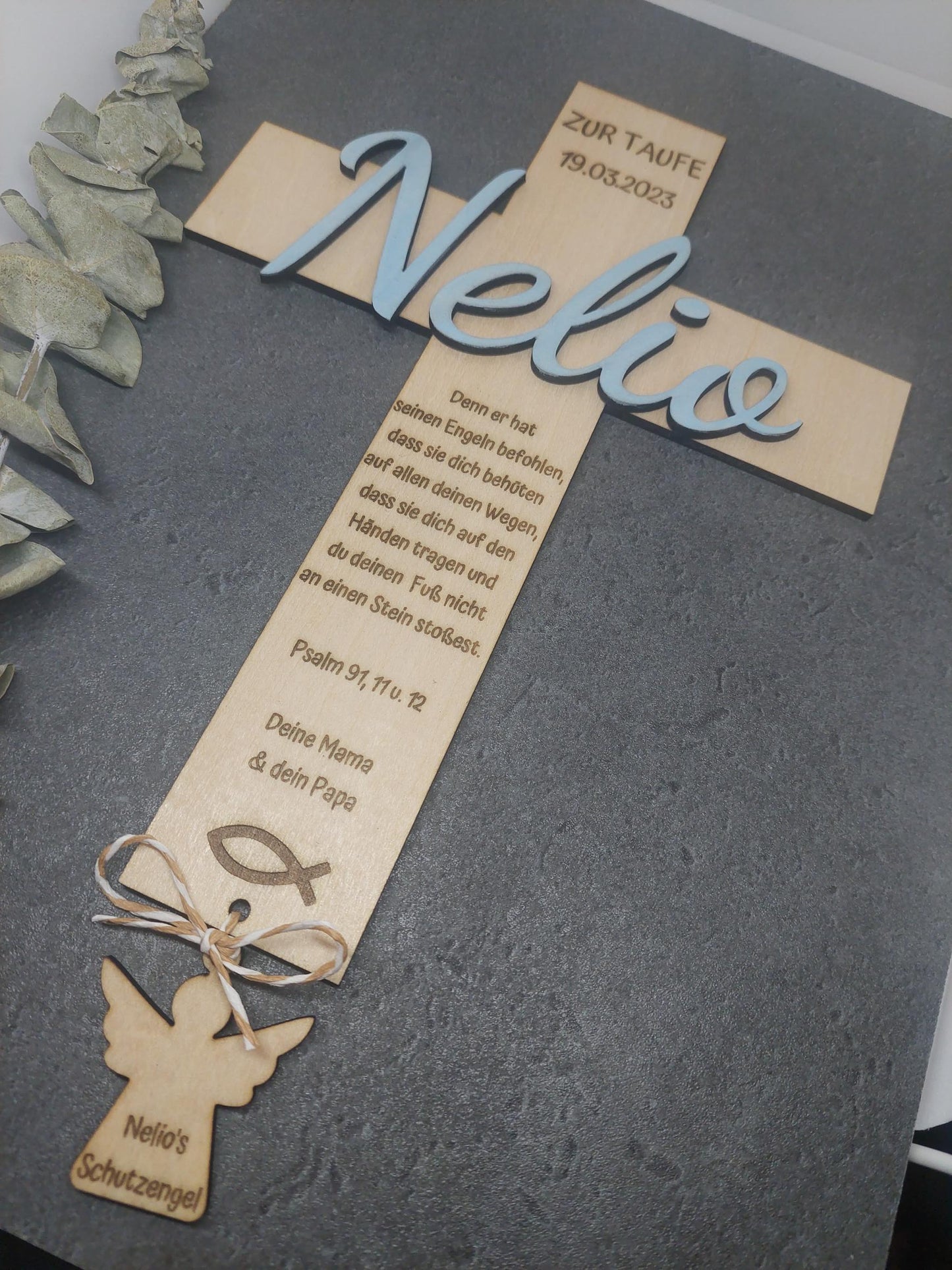 Personalisiertes Holzschild für das Patenkind - Geschenk Taufe - Geschenk Patenkind - Patentante - Patenonkel - Geschenk Taufpate
