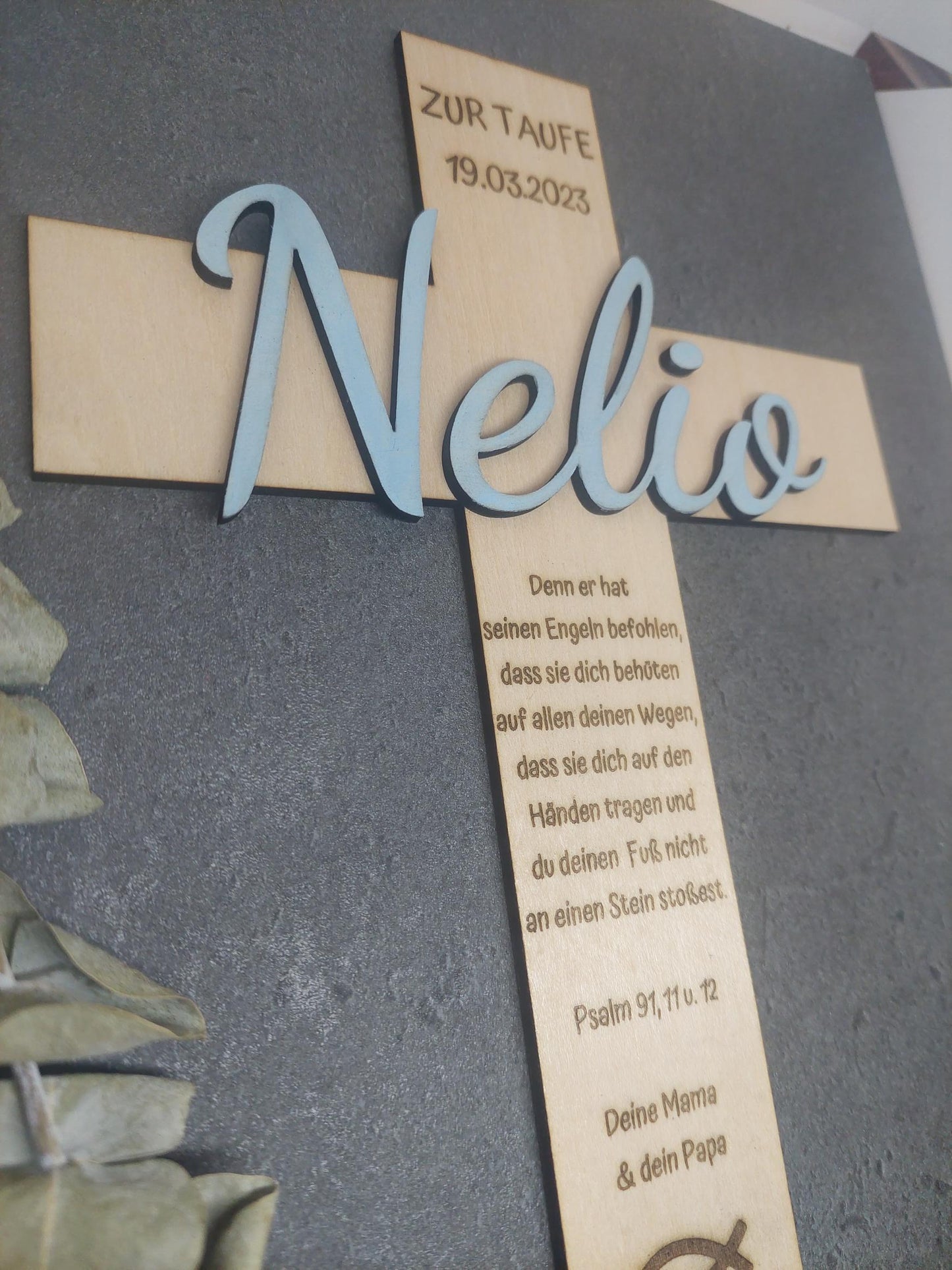 Personalisiertes Holzschild für das Patenkind - Geschenk Taufe - Geschenk Patenkind - Patentante - Patenonkel - Geschenk Taufpate