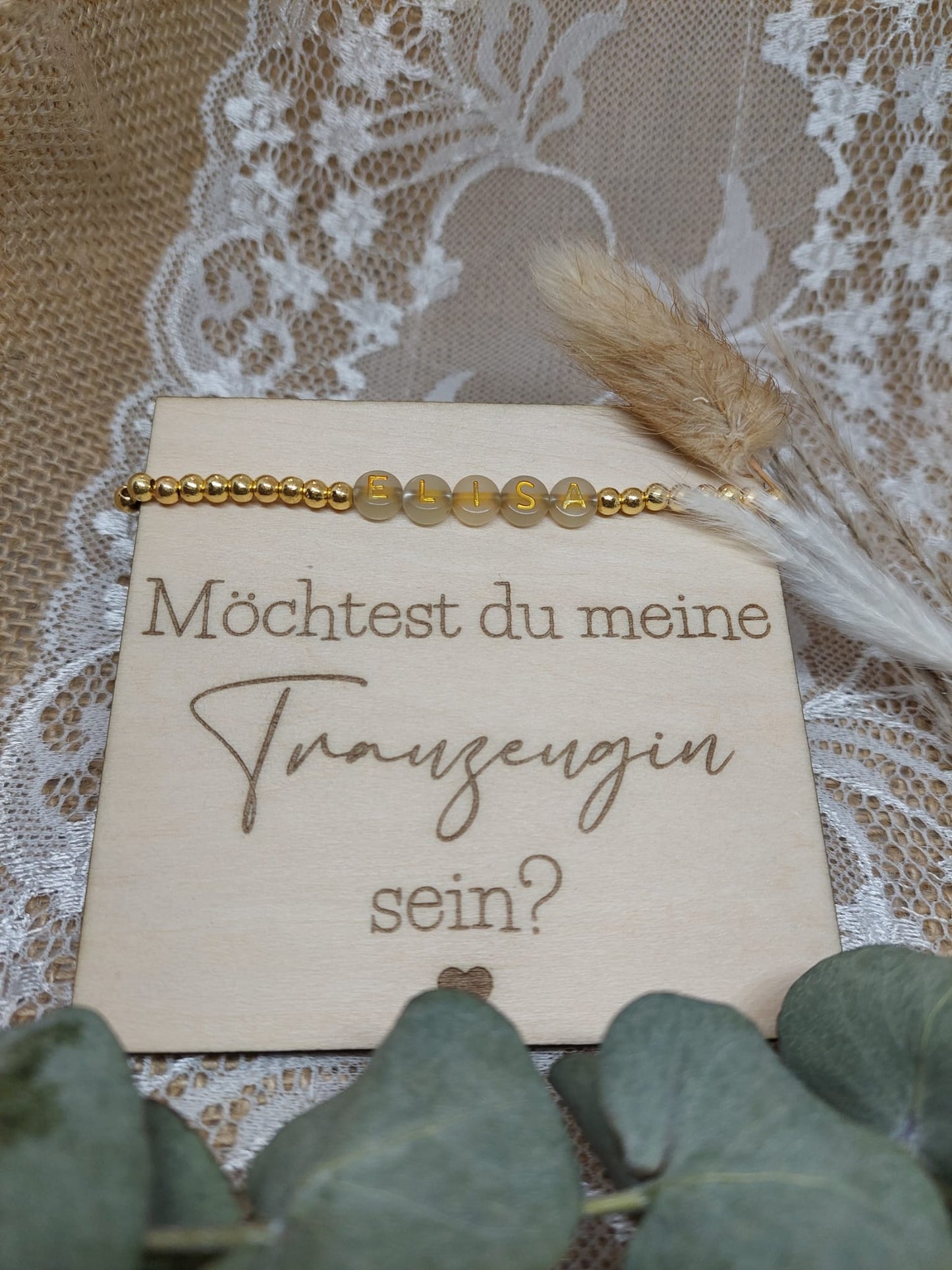 Trauzeugin fragen Geschenk-Armband