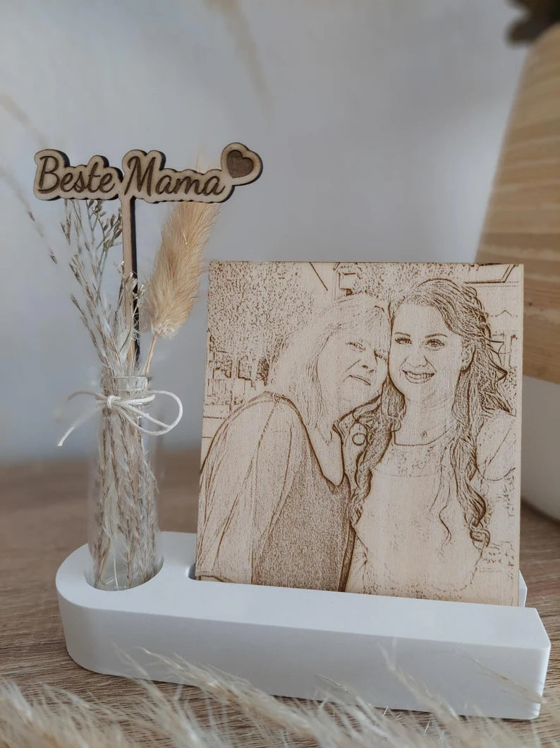 Muttertagsgeschenk personalisiert, Geschenk Mama, Personalisierte Geschenkidee Mutter, Oma Muttertag, Personalisierter Bilderrahmen, Bild