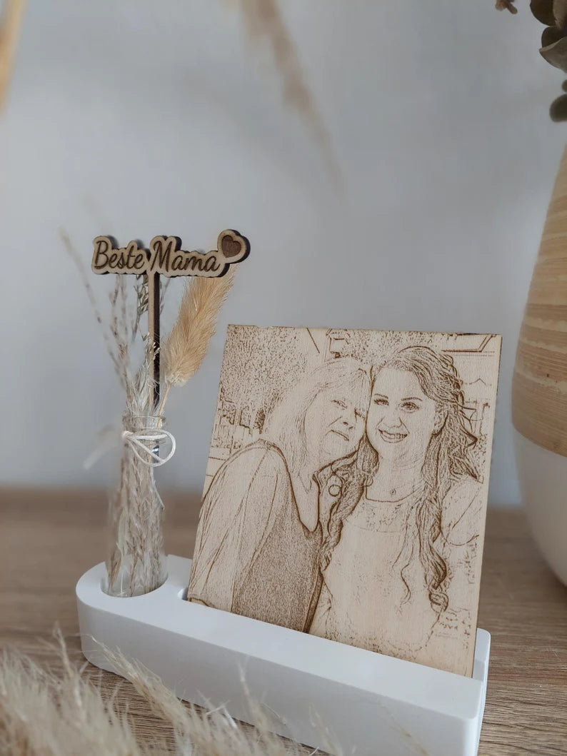 Muttertagsgeschenk personalisiert, Geschenk Mama, Personalisierte Geschenkidee Mutter, Oma Muttertag, Personalisierter Bilderrahmen, Bild