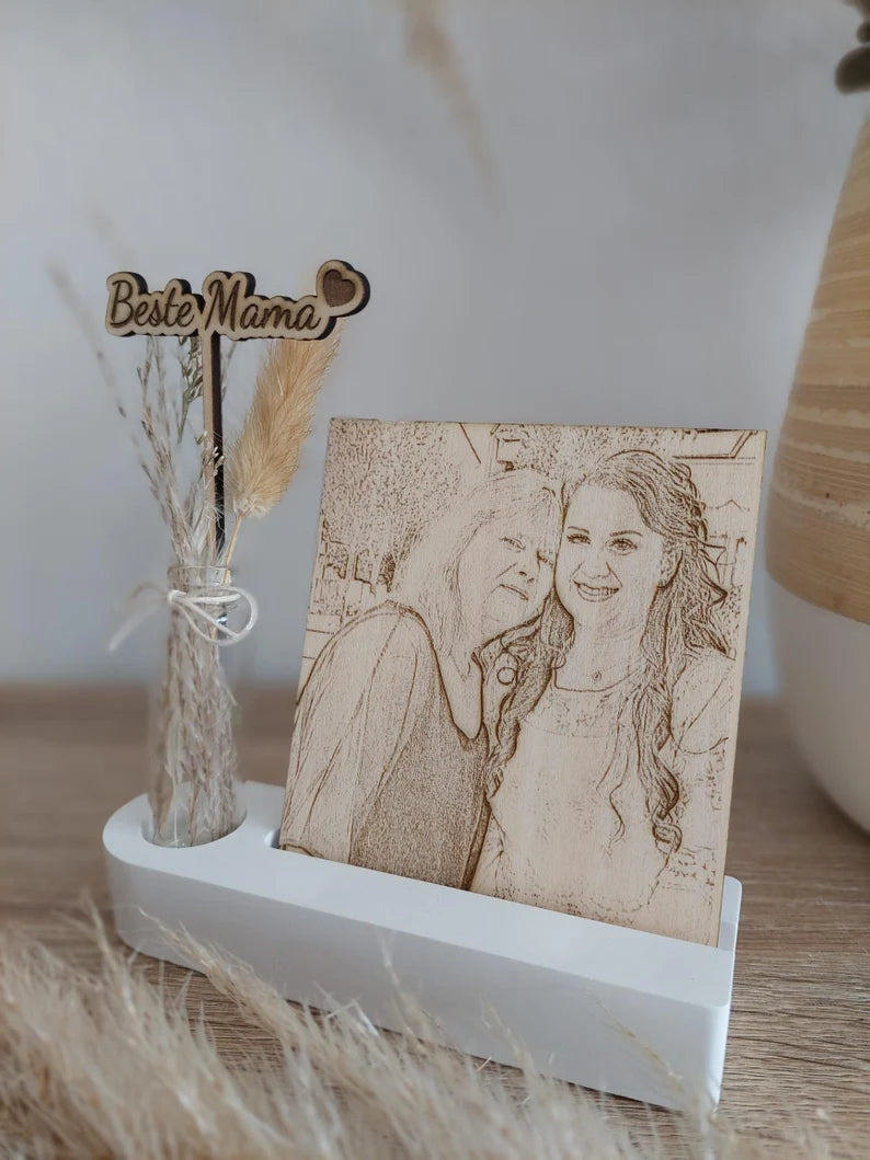 Muttertagsgeschenk personalisiert, Geschenk Mama, Personalisierte Geschenkidee Mutter, Oma Muttertag, Personalisierter Bilderrahmen, Bild