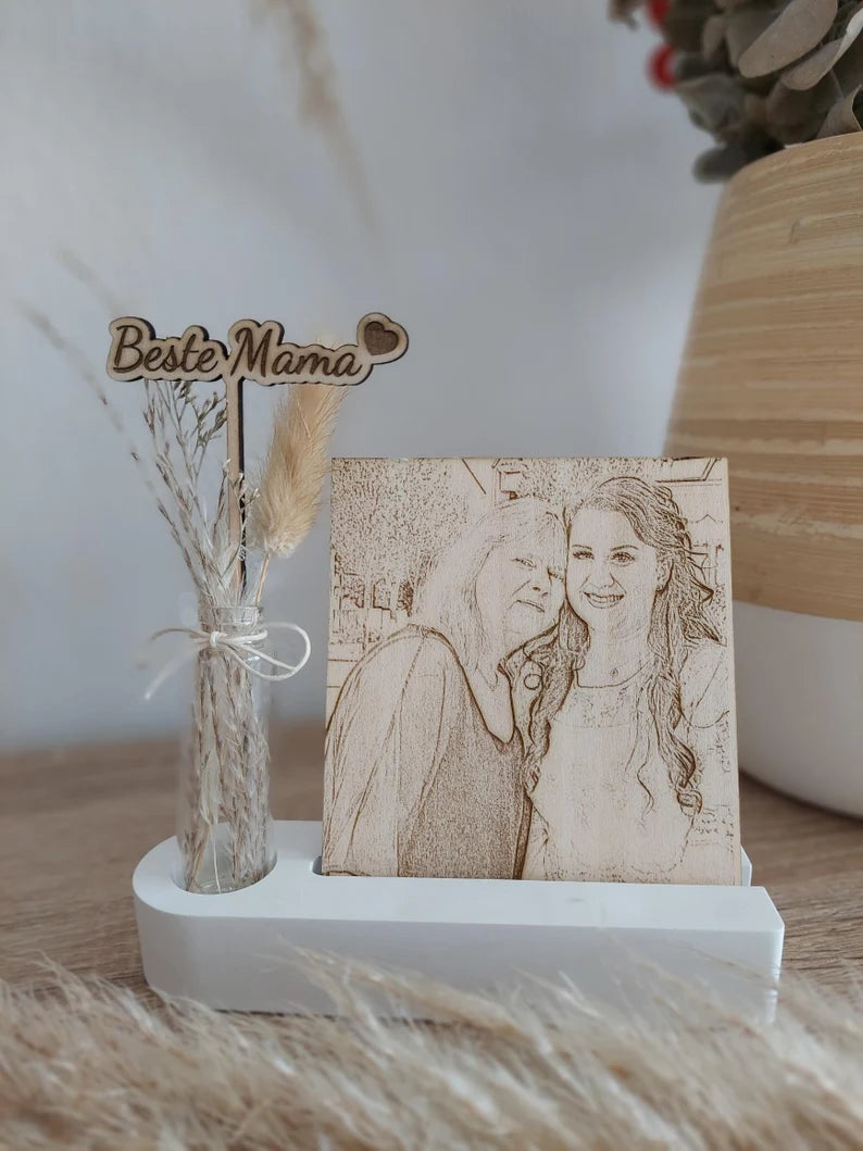 Muttertagsgeschenk personalisiert, Geschenk Mama, Personalisierte Geschenkidee Mutter, Oma Muttertag, Personalisierter Bilderrahmen, Bild